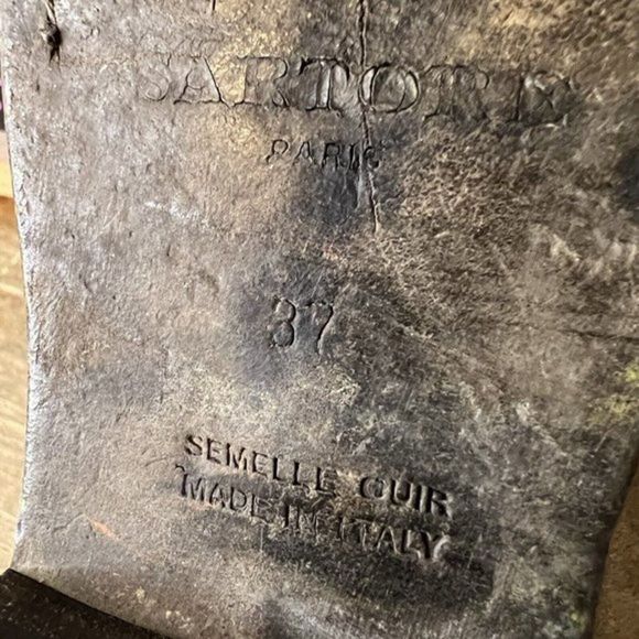 Womens Sartore Gray Suede Double Monk Strap Ankle Boots Size EUR 37 US 6.5-7 GUC - Picture 6 of 6